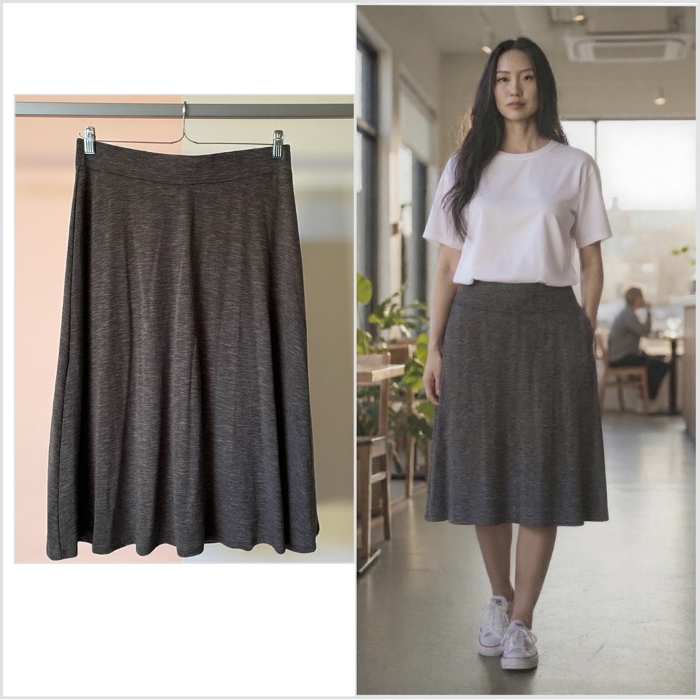 NWT!! AGB Charcoal A-Line Skirt